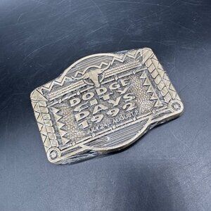 Belt Buckle 1992 Dodge City Days Limited Edition Solid Brass Kansas Western